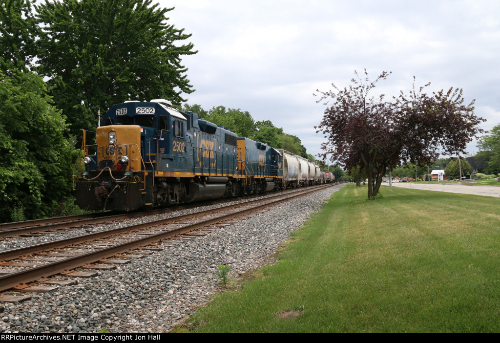 A slug set waits to heads west with D702